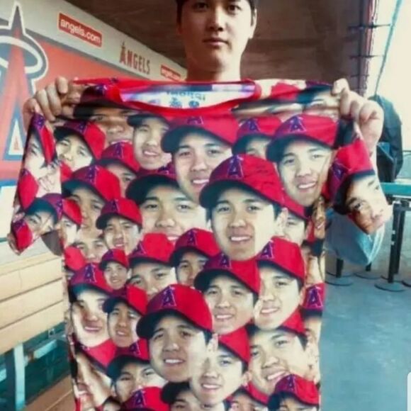 New Angels Baseball Shohei Ohtani T-Shirt Rare! XL - Picture 4 of 5